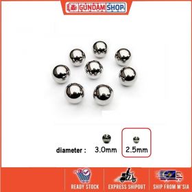 [Metal Part] 50pcs - Armor Detail-up 2.5mm Metal Silver Bead Ball Parts For MG HG Gundam Model