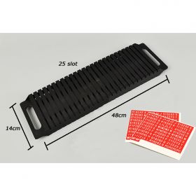 Plastic Flat-Shape Runners Holder (25 slot)