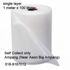 Bubble Wrap 1M x 100M Single Layer
