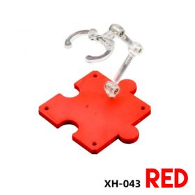 Puzzle Brick Action Base For SD BB Gundam and Robot Spirits Figures (Red Color)