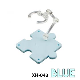 Puzzle Brick Action Base For SD BB Gundam and  Robot Spirits Figures (Blue Color)