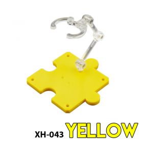 Puzzle Brick Action Base For SD BB Gundam and Robot Spirits Figures (Yellow Color)