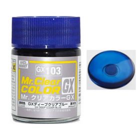 Mr. Hobby Mr. Clear Color Paint GX103 Deep Clear Blue - 18ml