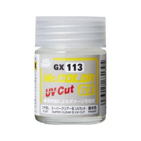 Mr. Hobby Mr. Clear Color Paint GX113 Super Clear III UV Cut Flat - 18ml
