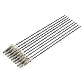 Metal Coloring Clips Alligator Clips with sticks for Airbrush Spray Works (10 Sticks)