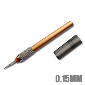 Mo Shi MS048 Ukiran Logam Ringan Ketepatan Pisau Tolak Pahat (0.15mm) / Lightweight Metal Engraved Model Carving Chisel Push 