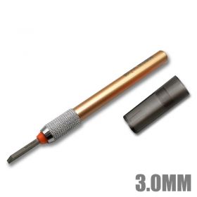 Mo Shi MS048 Ukiran Logam Ringan Ketepatan Pisau Tolak Pahat (3.0mm) / Lightweight Metal Engraved Model Carving Chisel Push K