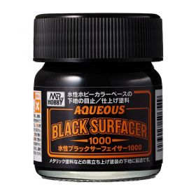 Mr Hobby Aqueous Surfacer 1000 Jar Type - Black