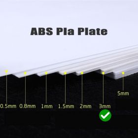 ABS Pla Plate thinness 3.0 mm (20 cm x 30 cm) For Gunpla Modification or Customization