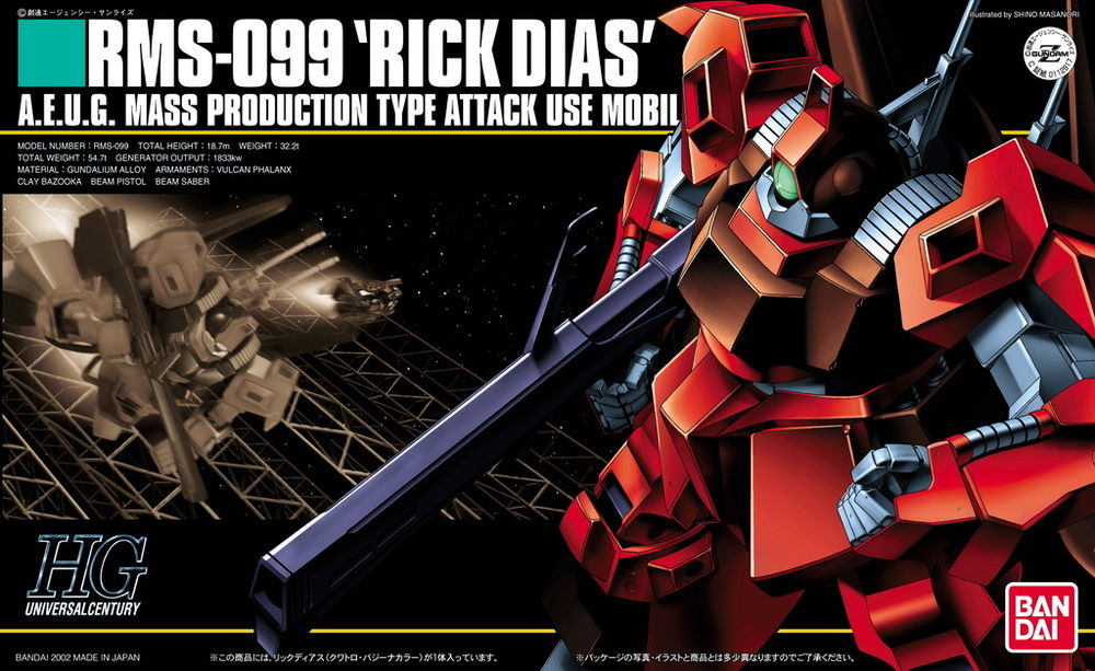 [033] HGUC 1/144 Rick Dias (Red)