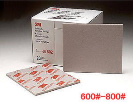 3M Sanding Sponge Paper Coarse SUPERFINE (RED) 600 - 800