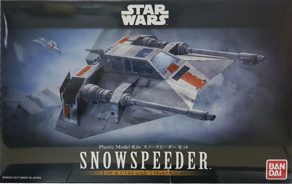BANDAI Star Wars 1/48 & 1/144 SNOWSPEEDER SET Plastic Model Kit NEW from Japan 