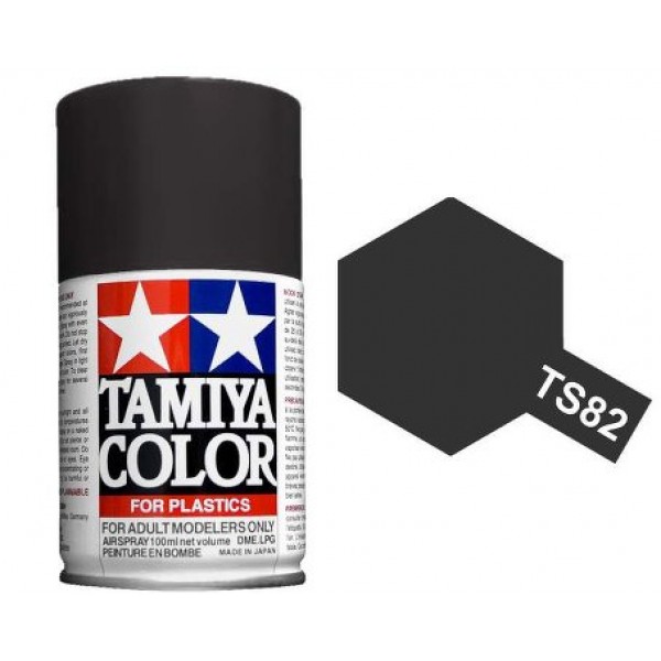 Tamiya Black Rubber Paint Spray TS-82