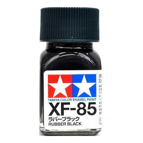 Tamiya Color Enamel Paint XF-85 Rubber Black (10ML)