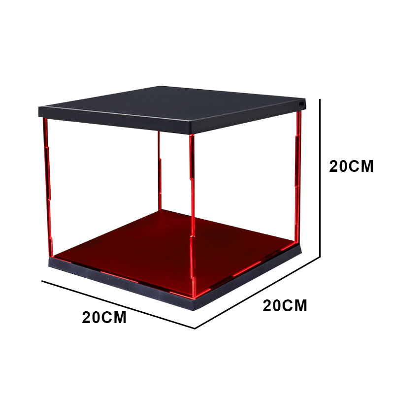 HG/RG/EG/BB/SD Gundam Display Case with Red LED (20x20x20 cm) Bandai
