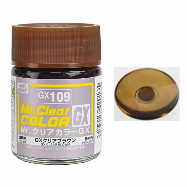 Mr. Hobby Mr. Clear Color Paint GX109 Clear Brown - 18ml