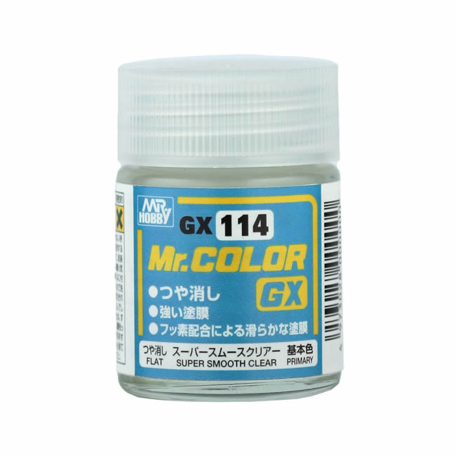 Mr. Hobby Mr. Clear Color Paint GX114 Super Smooth Clear Flat - 18ml