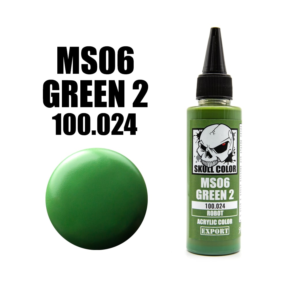 024 Skull Color ROBOT MS06 Green 2 60 ml