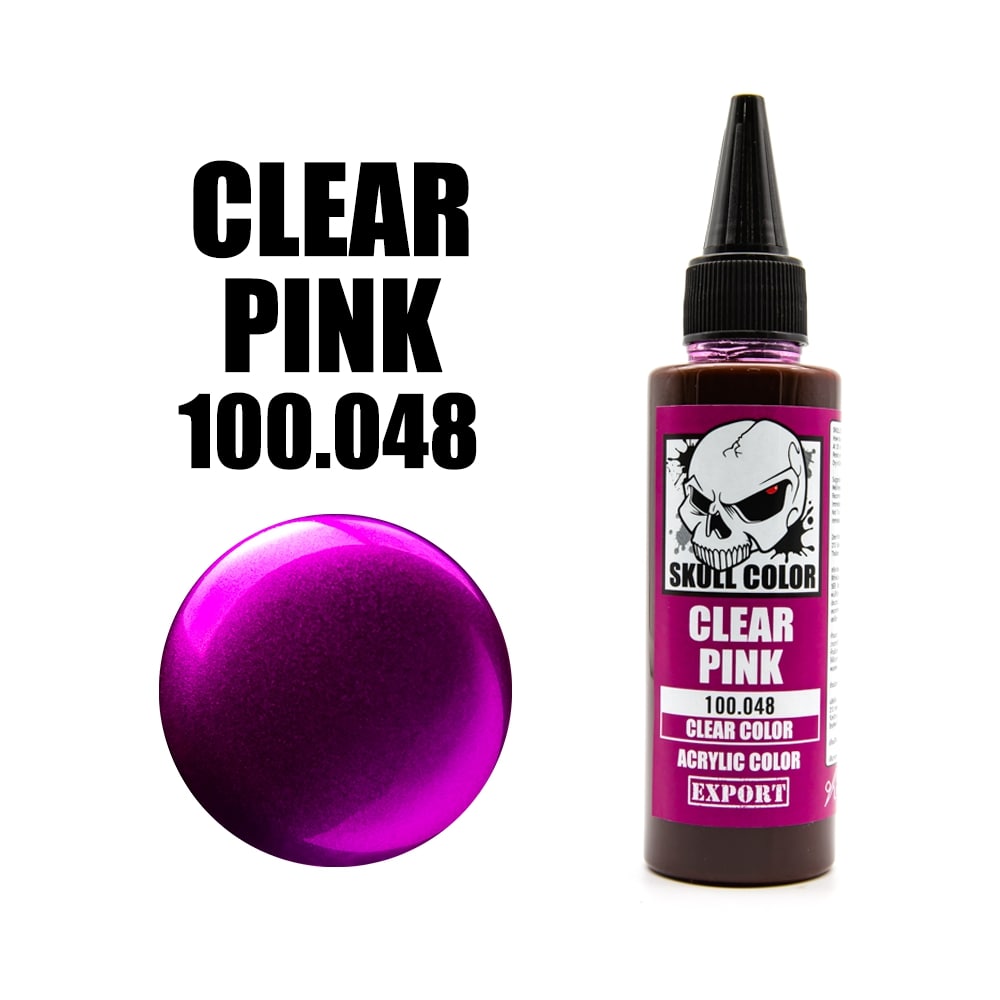 048 Skull Color CLEAR Pink 60 ml