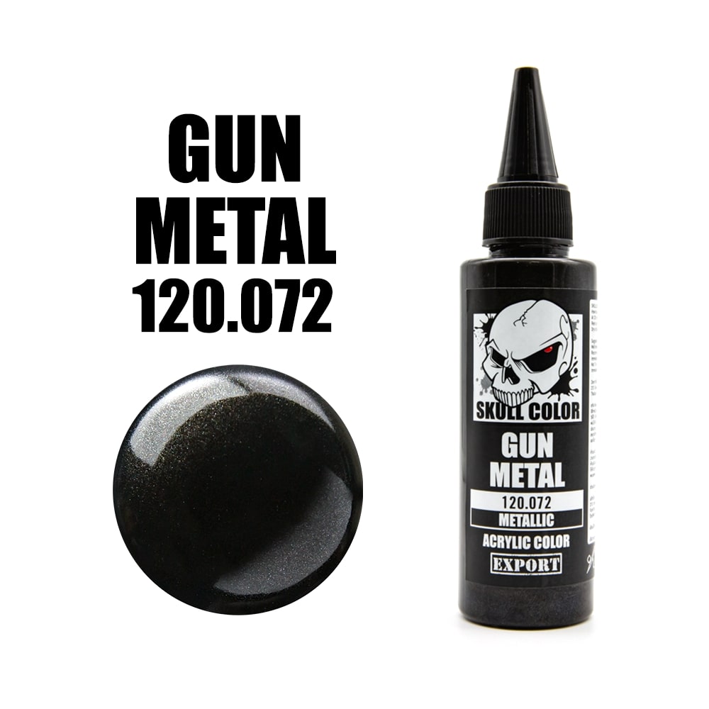 072 Skull Color Metallic Gun Metal 60 ml