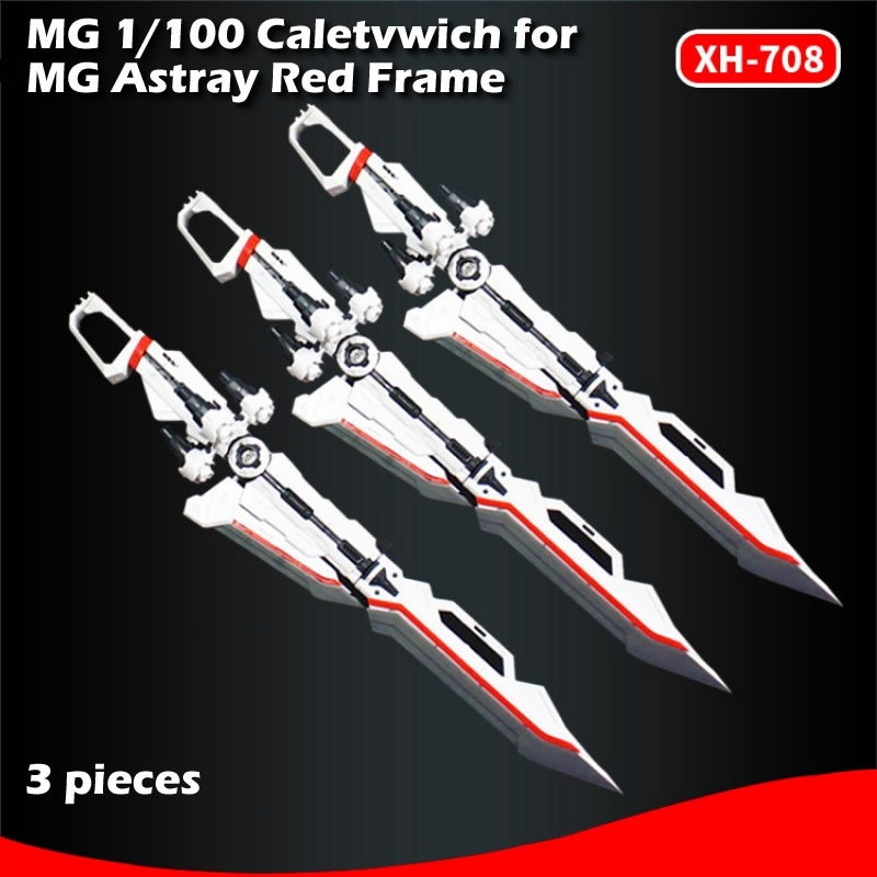 Third Party 3 Pieces MG 1/100 Caletvwich for MG Astray Red Frame