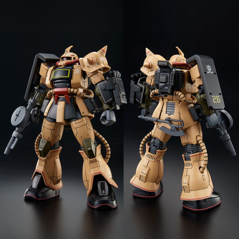 BANDAI Premium HG 1/144 Zaku Desert Type Plastic Model Kit Gundam THE ORIGIN MSD 