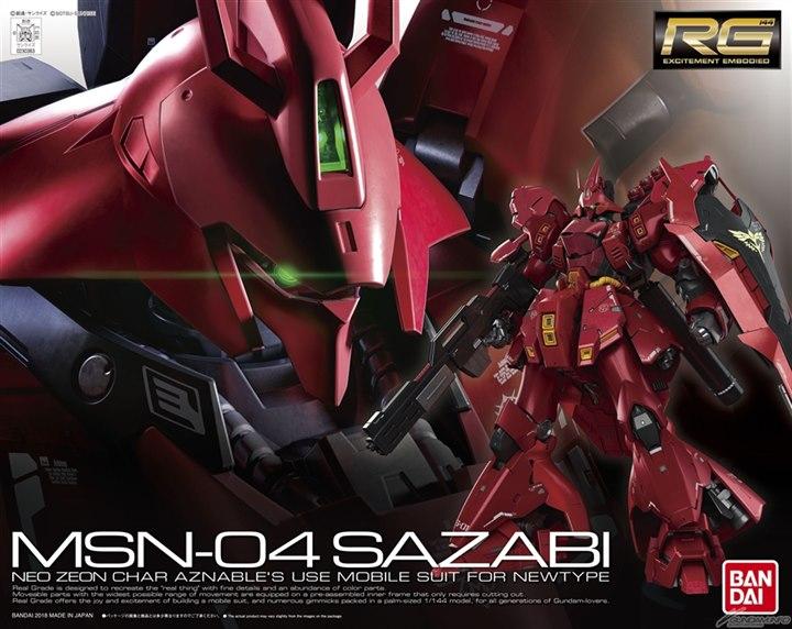 029] RG 1/144 MSN-04 Sazabi | Bandai gundam models kits premium