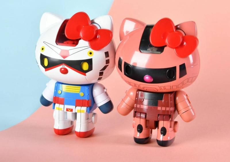 Tamashii Chogokin Gundam and Char's Zaku II Hello Kitty | Bandai