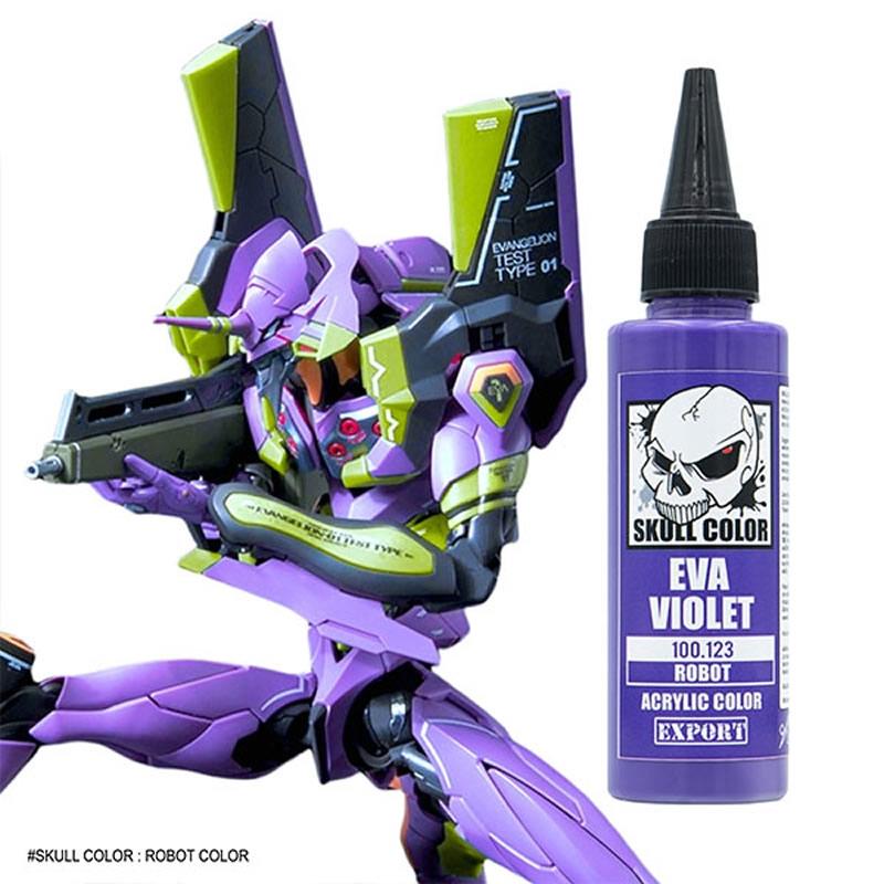 123 Skull Color ROBOT EVA Violet 60 ml | Bandai gundam models kits ...
