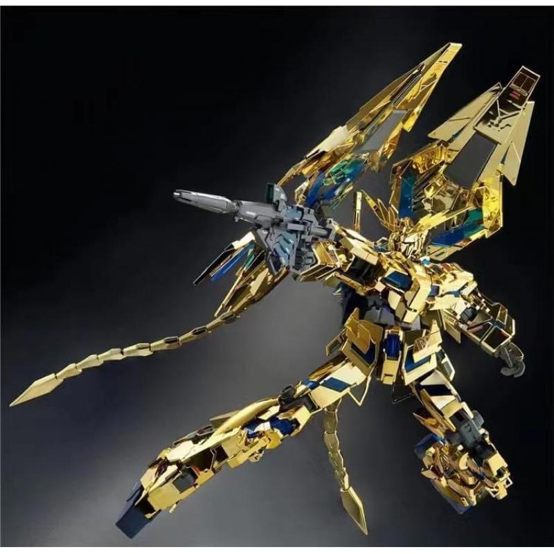 海外製 6642S 1/100 プラモデル Daban 6642s MG 1/100 Unicorn Phenex Gundam Narrative Chrome Gold