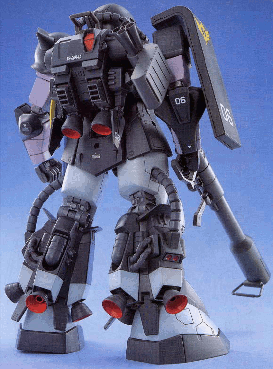 MG 1/100 MS-06R-1A Zaku II (Black Tri-Star) | Bandai gundam models